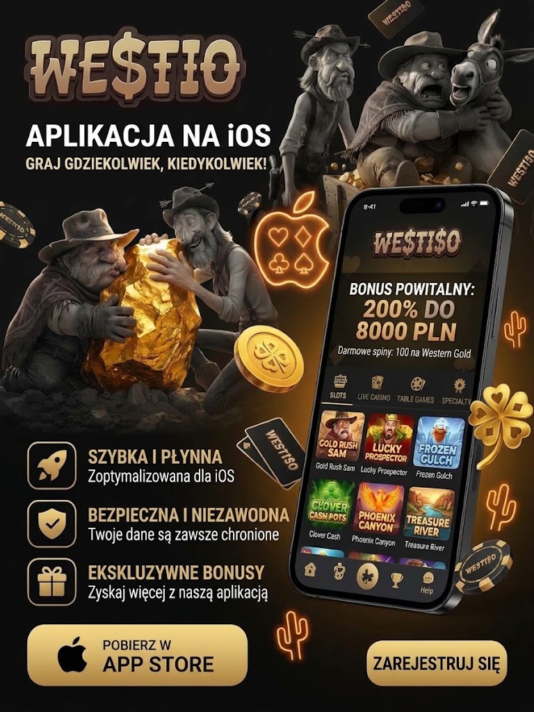 Screenshot of the Westia Casino app interface showcasing games and user options.